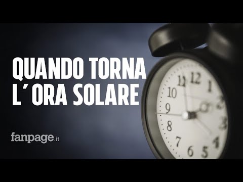 Quando torna l'ora solare e perché potrebbe essere l'ultima volta in Italia
