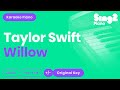 Taylor Swift - willow (Piano Karaoke)