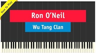 Wu Tang Clan - Ron O&#39;Neal - How To Play Piano Tutorial / Instrumental 🎹