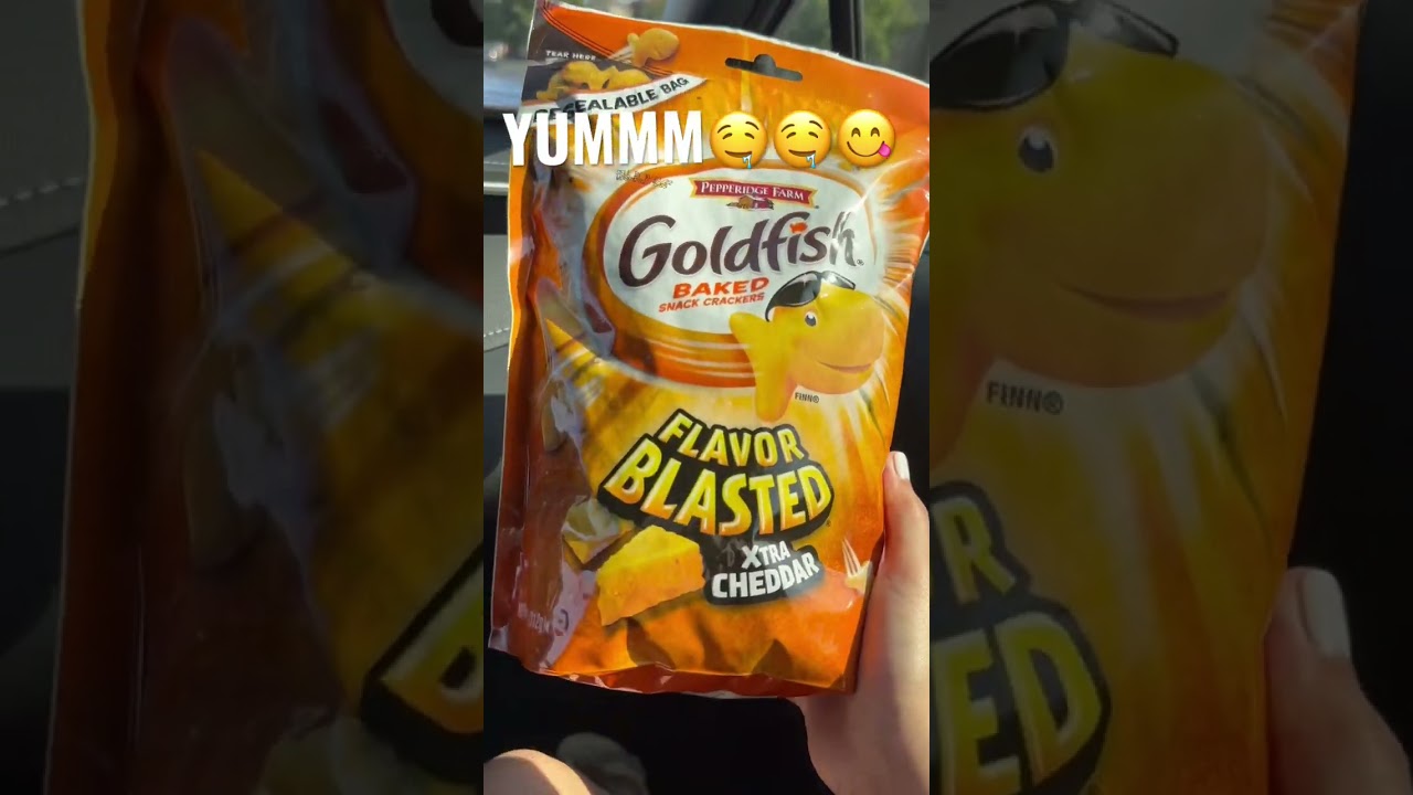 Goldfish Cracker!! 🤤😋 #goldfish #snacks #cheddarcheese #food #foodie #foodlover #foodvlog #yummy