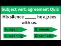 Subject verb agreement quiz l English Grammar with Grammar Guardian 💥