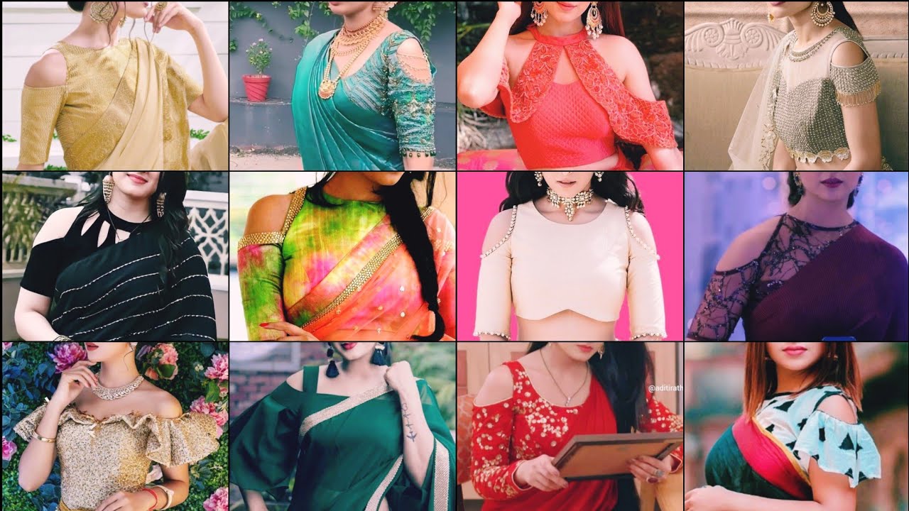 Watch video off shoulder blouse designs | sleeves design | blouse hand designs #baju Now off shoulder blouse designs | sleeves design | blouse hand designs #baju
