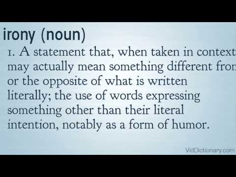 irony - definition