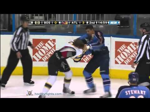 Matt Hunwick vs Evander Kane