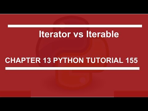 Iterator vs Iterable : Python tutorial 155