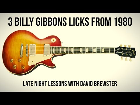 3 Billy Gibbons Licks From 1980