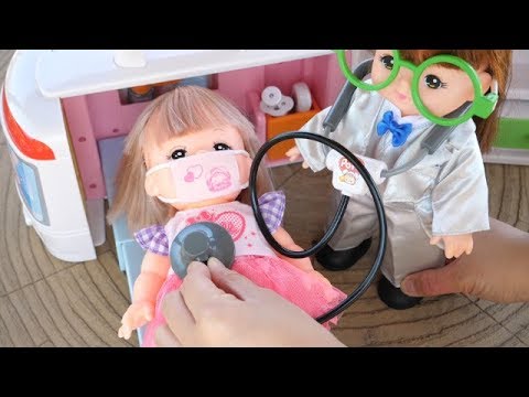 Baby Doll Ambulance Toy & Hospital Story-Ambulance turns into a Hospital-