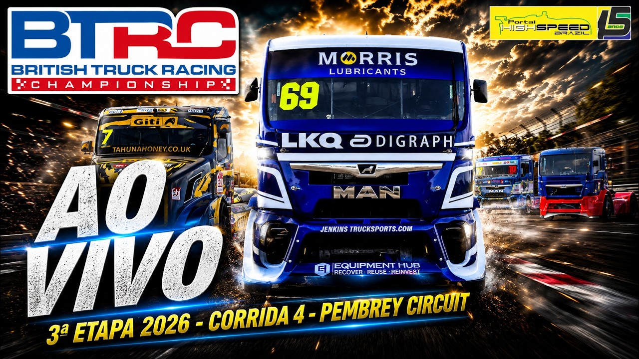 🔴 BRITISH TRUCK RACING CHAMPIONSHIP | Corrida 4 | 3ª Etapa 2026 | Wales (UK) | AO VIVO