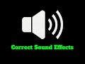 Correct Sound Effect Sound Effects
