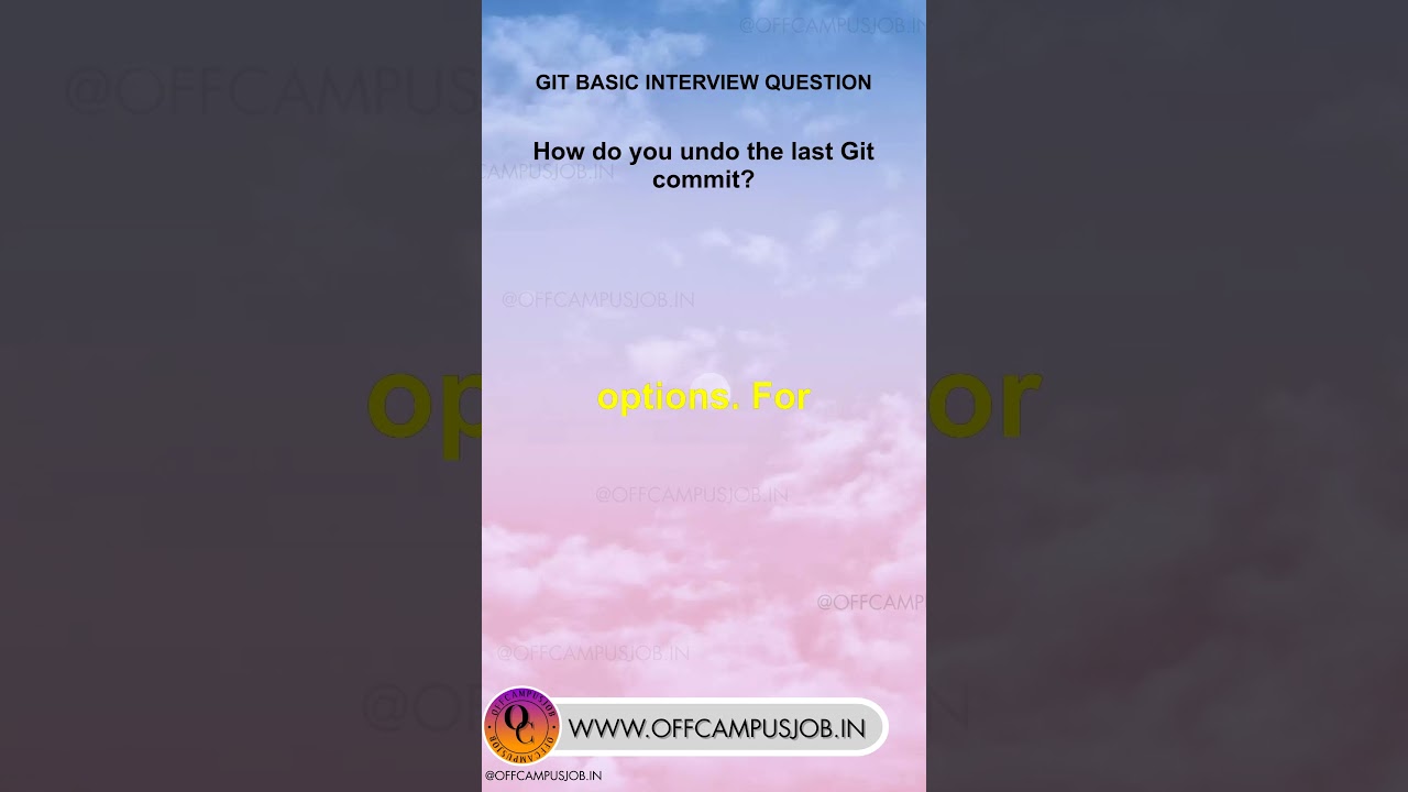 Cracking the Git Interview: Must-Know Questions  #codinginterview #developerskills #gitinterview