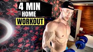 4 MIN HOME WORKOUT FOR MEN