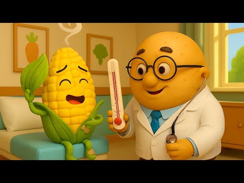 Doctor Potato Saves the Day! 🥔👨‍⚕️ | Fun Vegetable Doctor Song for Kids | 3D Cartoon Rhyme