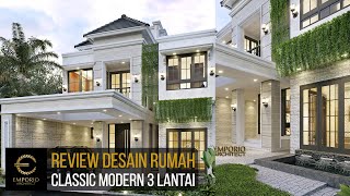Video Desain Rumah Klasik Modern 3 Lantai Bapak Haryanto di  Bandung, Jawa Barat
