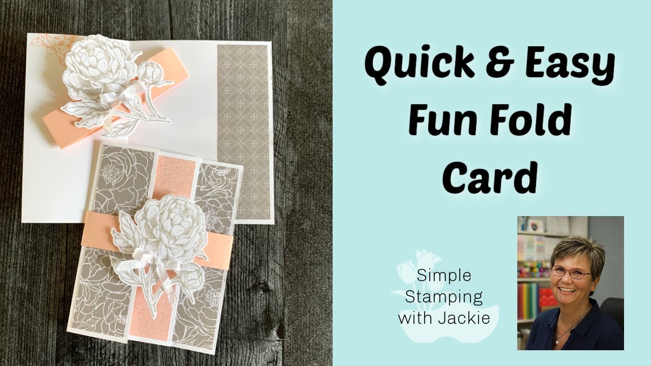 How to Make a Gorgeous Fun Fold Card in Under 10 Minutes