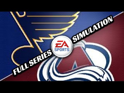 St Louis Blues VS Colorado Avalanche Full Series Simulation! NHL 22