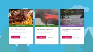 Disaster Relief: Take action in times of disaster or crisis