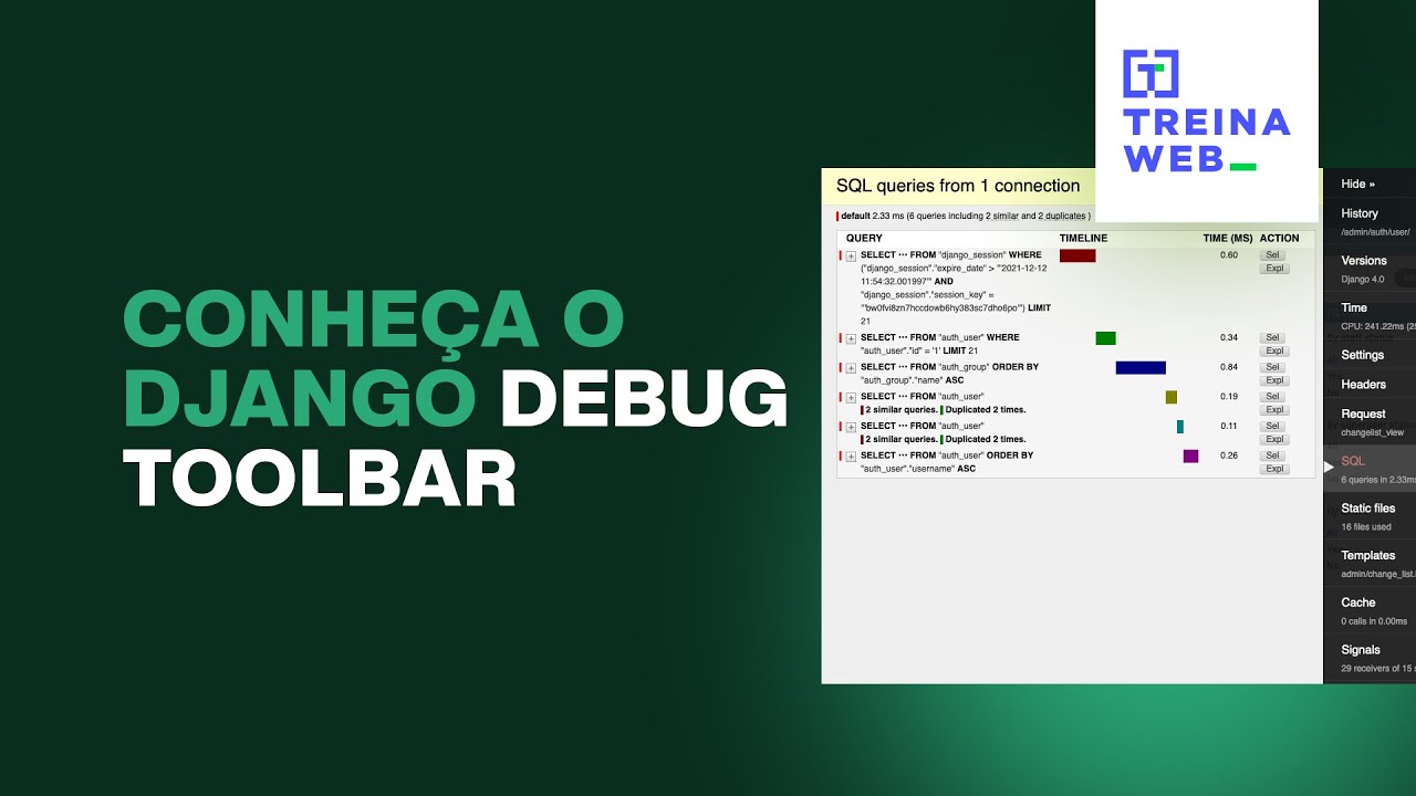 Conheça o Django Debug Toolbar