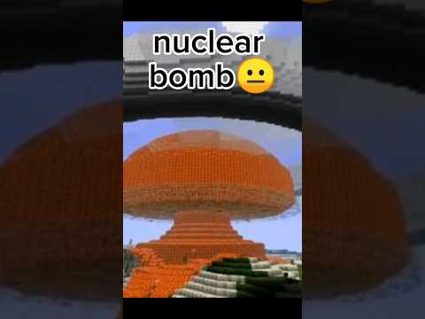 Minecraft TNT vs NUCLEAR BOMB! #shorts