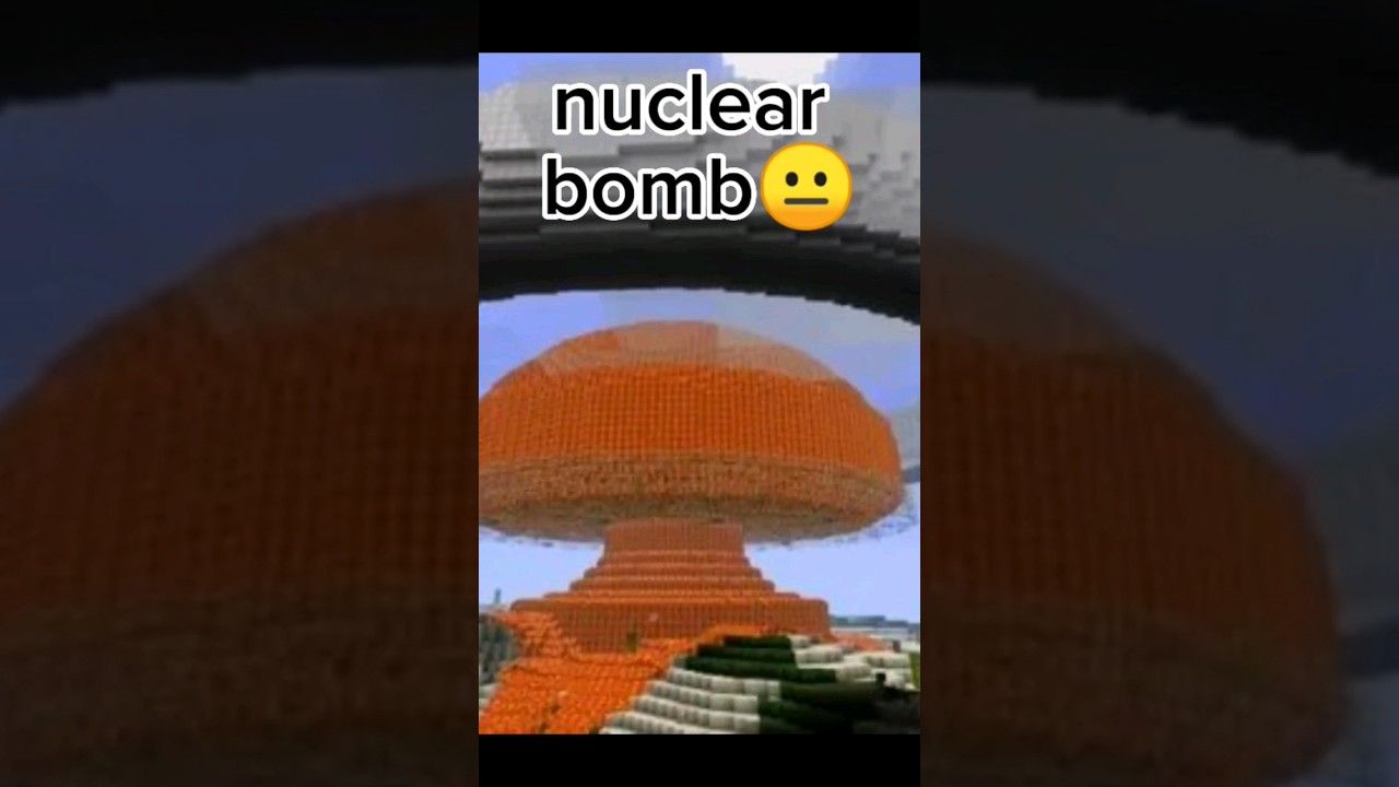 Minecraft TNT vs NUCLEAR BOMB! #shorts