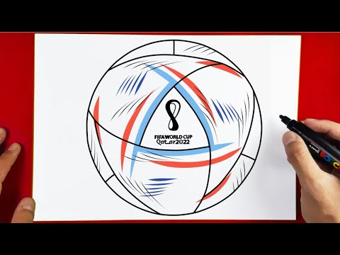 How to Draw World Cup Ball 2022 Qatar