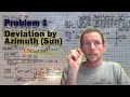 Deviation By Azimuth Sun Problem 1 Celestial Navigation