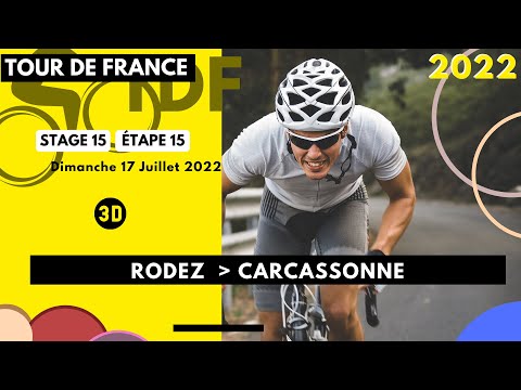Tour de France 2022 - Parcours / Route Etape 15 - Rodez - Carcassonne - 17 Juillet 2022