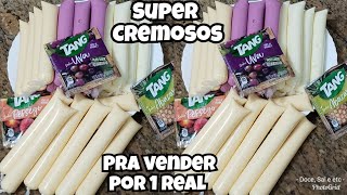 GELADINHO CREMOSO PRA VENDER BARATINHO, SACOLÉ CREMOSÃO DE TANG