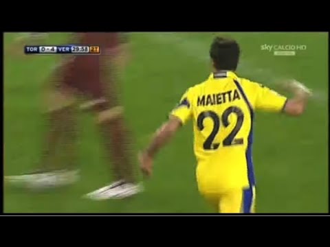 Torino-Hellas Verona 1-4, il gol da cineteca di Maietta