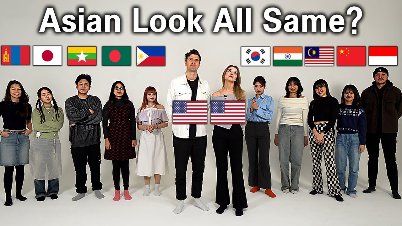 American Guess 10 Asian's Nationality! l Do You Think They Look All the Same?