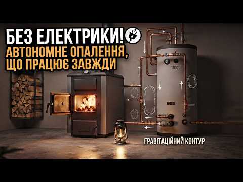 Обв'язка твердопаливного котла для блекауту