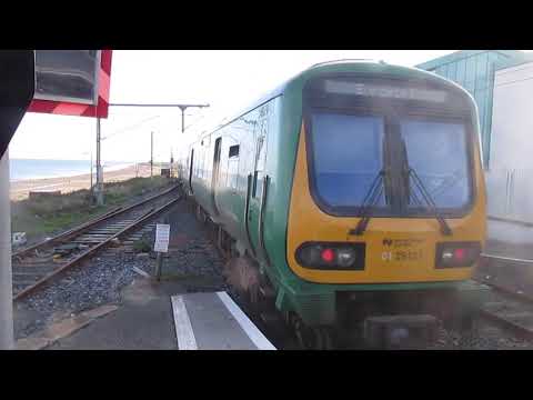 IE 29000 Class DMU 29421 4 Car Departing Greystones Bound For Rosslare Europort With A Good Horn