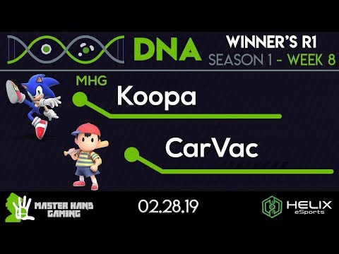 DNA 1.8 - MHG | Koopa (Sonic, Richter) vs CarVac (Ness) - Winner's R1