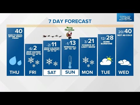 Live Doppler 13 forecast — 12/22/2022 noon update
