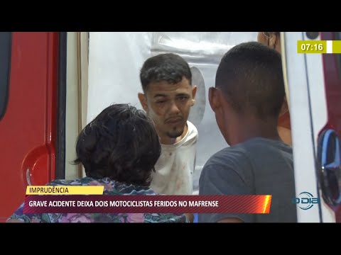 Dois homens ficam feridos após colisão entre motos na zona norte 29 03 2021