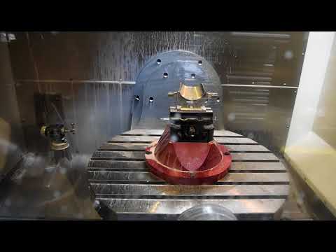 Machining a 303 SS part on the Haas UMC-750SS