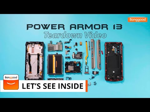 Ulefone Power Armor 13 disassembling to see inside components and built quality