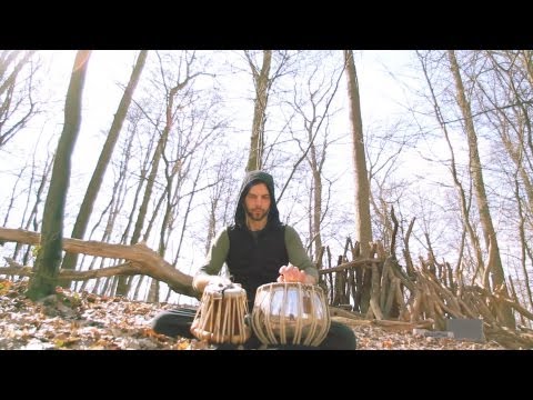Armin Metz plays exotic sounds on tabla ° forest Sympla hang out (real-time trigger skills #2)