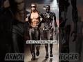 Actors Face Their Most Famous Roles Fashion Runway Edition Arnold Deadpool Superman Wolverine