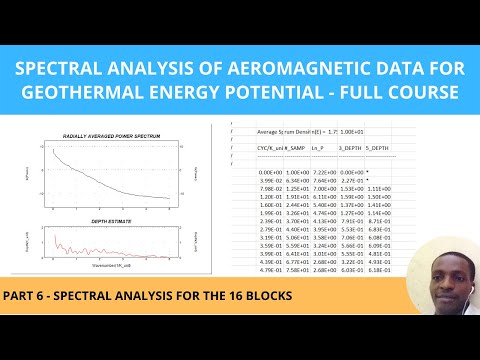 (Part 6) Spectral Analysis of Aeromagnetic Data For Geothermal Energy Potential - Full Course