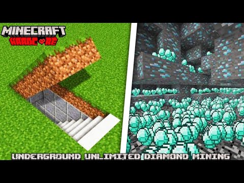 Ṁïṅëċṛäḟẗ äṅïṁë - UNDERGROUND UNLIMITED DIAMOND MINING😱 IN MINECRAFT HARDCORE |#shorts #youtube #minecraft #ytshorts