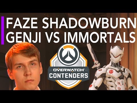 FaZe Clan VS Immortals | Overwatch Contenders ft. ShaDowBurn Genji Carpe Tracer