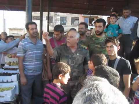 زيارة تفقدية أجراها العميد مصطفى الشيخ لمنطقة دارة عزة في ريف حلب