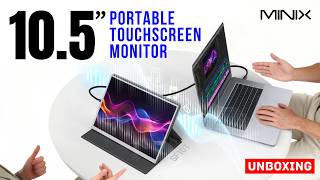 10.5" Touchscreen Portable Monitor  |  MINIX SF10T  | Full HD Clarity | UNBOXING REVIEW
