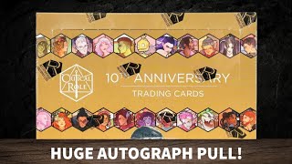 HUGE AUTOGRAPH PULL! Opening a Rittenhouse Critical Role 10th Anniversary Hobby Box!