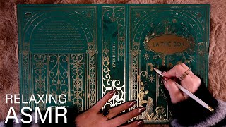 ASMR Slowly Tracing on a Pretty Box (🎧 soft spoken/whisper, minimal tapping, tracing)