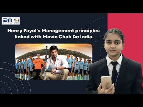 A Presentation on Henry Fayol's Management principles linked with Movie Chak De India. #iibmpatna