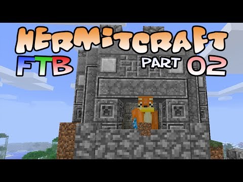 Hermitcraft FTB Monster Part 02: Chiseling a Tower!