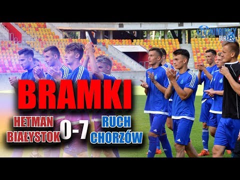 Bramki i obroniony karny w meczu Hetman Białystok 0-7 Ruch (16.06.2018 r.)