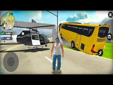 Army Commando - Driving Coach Bus & Police Helicopter in Open World #1 - Android Gameplay