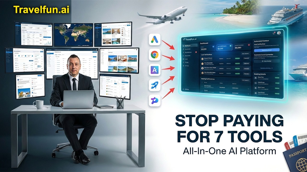 Travel Agents: Stop Paying for 7 Tools! The All-In-One AI Platform Is Here ( Travelfun.ai 2026 )